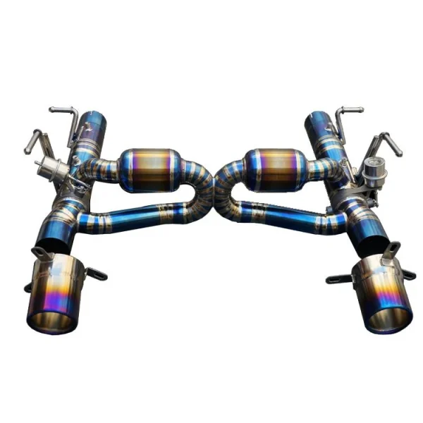 VORTEX Ferrari F8 Tributo Full Section Valved Exhaust System With Downpipe - Image 4