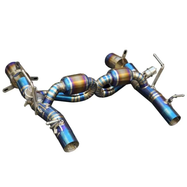 VORTEX Ferrari F8 Tributo Full Section Valved Exhaust System With Downpipe - Image 3